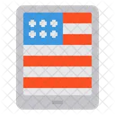 미국 태블릿 미국 투표 온라인 투표 아이콘