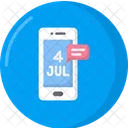 USA Unabhangigkeitsnachricht Telefon Handy Symbol