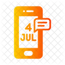 USA Unabhangigkeitsnachricht Telefon Handy Symbol