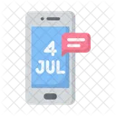 USA Unabhangigkeitsbotschaft Handy Telefon Symbol
