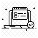 Usabilidad Codigo De Desarrollo Codificacion Html Icono