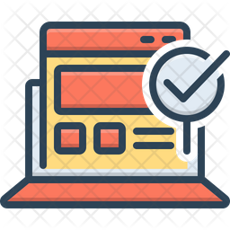 Usability Control Icon - Download in Colored Outline Style