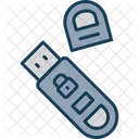 Usb Protected Usb Encrypted Data Icon