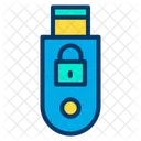 Lock Usb Secure Usb Secure Pendrive Icon