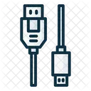 Usb a micro usb  Icono