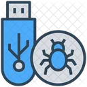 Cyber Kriminalitat USB Symbol