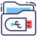 Speicher USB Datenbank Symbol