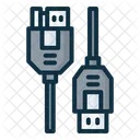 Usb B Connector  Icon