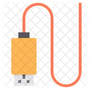 Usb Line Connector Usb Cable Usb Connector Icon