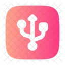 Carre USB Icon