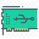 Usb Controller Card Chip Symbol