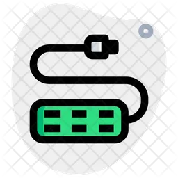Usb Hub Socket  Icon