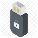 Usb Lock Usb Password Usb Locker Icon