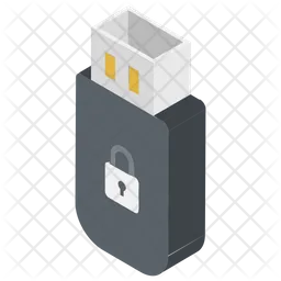 USB Lock  Icon