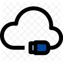 Usb Plug Global Information Cloud Computing Icon