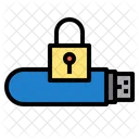 Bloqueo De Seguridad De Datos USB Bloqueo USB Pendrive Icono