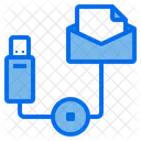 Mail Data Technology Icon