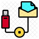 Mail Data Technology Icon