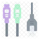Usb To Ps Connector Cable Icon