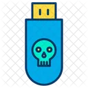 Usb Virus Infected Pendrive Bug In Pendrive Icon