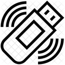 WLAN Signal USB Symbol