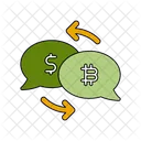 USD en Bitcoin  Icon