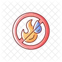 No Water Fire Icon