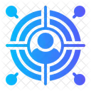 User Core Focus Networking Icon