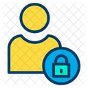 Lock User Secure User Protected User Icon