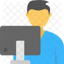 Internet Surfing User Icon
