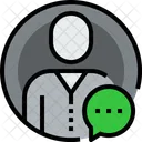 User Circle Communication Icon