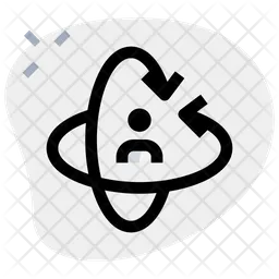 User 3 D Rotation  Icon