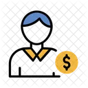 User Dollar Manager Icon