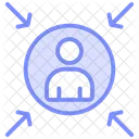User Centered Design Duotone Line Icon Icon