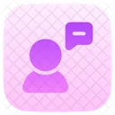 User Chat Person Chat Employee Talk Icon