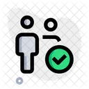 User Check User Approve Employee Icon