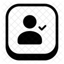 User Checklist Square Check Approve Icon