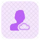 User Cloud Data  Icon