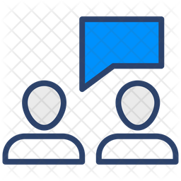 User Communication Icon - Download in Dualtone Style