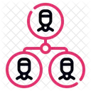 Team Collaboration Network Icon
