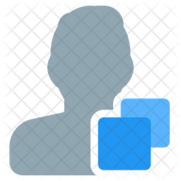 User Copy Icon - Download in Flat Style