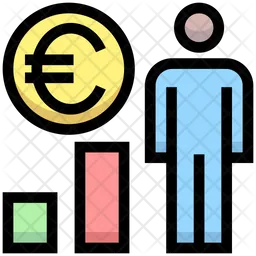 User Euro Earnings  Icon