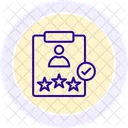 User Experience Evaluation Line Icon Icon