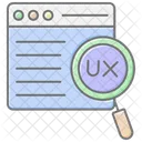 User Experience Research Lineal Color Icon Icon