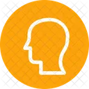 User Face Side Icon