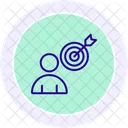 User Focused Approach Line Icon Icon