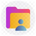 Business Record Management Folder Man Business Record Icon