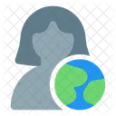 User Globe Profile World Icon