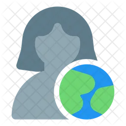 User Globe  Icon