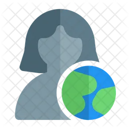 User Globe  Icon